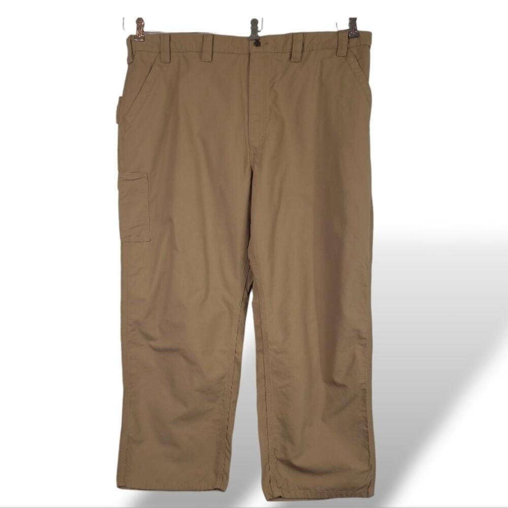 CARHARTT Canvas Work Dungaree's Loose Original Fit - Dark Khaki- Sz. 48 X 30-NEW